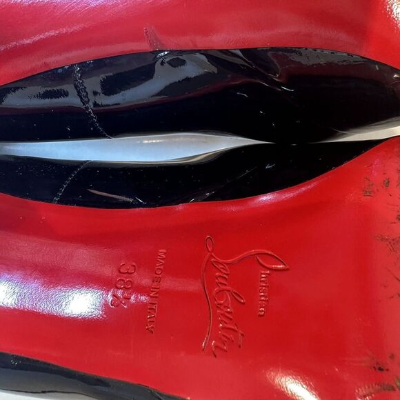 Christian Louboutin Classic black pumps Platform Size 38.5 - Picture 12 of 14